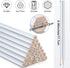 48 Packs Silver Pencil Welders Pencil Metallic Silver Marking Hex Pencil Welding Supplies Marking Tools for Welders Plumbers Framer Carpenter Offi...