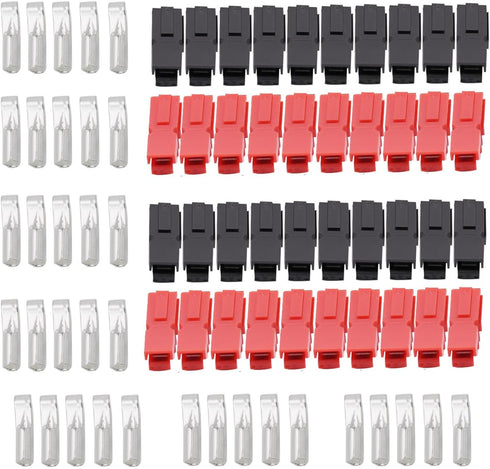 40PCS(20Pair) 30Amp Power Battery Connectors 30A 12-16AWG Cable Electrical Connector Plug Quick Connect/Disconnect Terminals Andersons Powerpoles ...