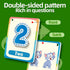 30 Number Cognition Flashcards for Kids,Waterproof Education Flash Cards, Children's Educational Card, Double-Sided Fun Toy Cards for Toddles...
