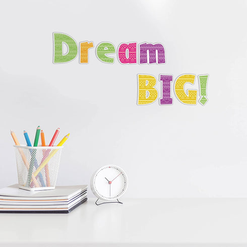 Barker Creek Letter Pop-Outs, 4" Kai Ola Sea Life, Multicolor Designer Letters for Bulletin Boards, Breakrooms, Reception Areas, Signs, Displays, ...