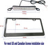 AOOTF License Plate Frame with Light Bar Assembly- License Plate Light Lamp Bulbs & Aluminium Carbon Fiber Car Tag Holder Mount Kit for Truck SUV ...
