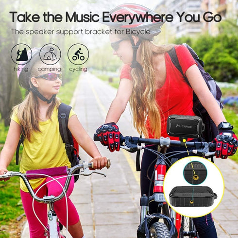 LENRUE F7 Bluetooth Speaker, Portable Wireless Speaker, IPX5 Waterproof Speaker with HiFi Stereo Sound,15H Playtime,Silicon Frame and Quality Saft...