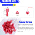 Twidec/150PCS Nylon Spade Connectors Kit 22-18 Gauge Quick Disconnect Fully Insulated Female Wire Spade Terminal Assortment Kit Red N-066-R-Fe...
