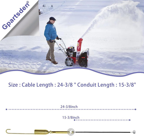 120-0132 Traction Cable for Toro 115-5671 106-4563 Power Max Rotary Snow Blower...