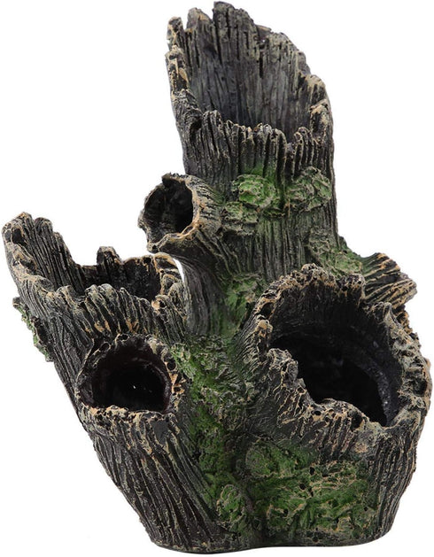 DAUERHAFT Artificial Resin Tree Trunk for Aquarium Driftwood Decoration for Fish Tank Ornaments, Resin Aquarium Accessories(18.00x12.00x21.00)...