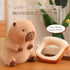 Cute Capybara Plush Kawaii Soft Capybara Plush Doll Pillow with Bread Capybara Stuffed Aniamls Toys for Girls Kids Adults Birthdays Valentines Gif...