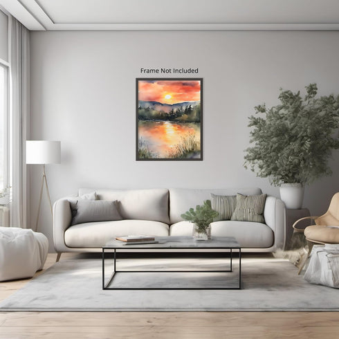 Posterizer 1 pcs- sea and beach themed oil painting style print 18-Landscape & Nature Art-Floral Botanical Art- Decor for Home & Office- unframed ...