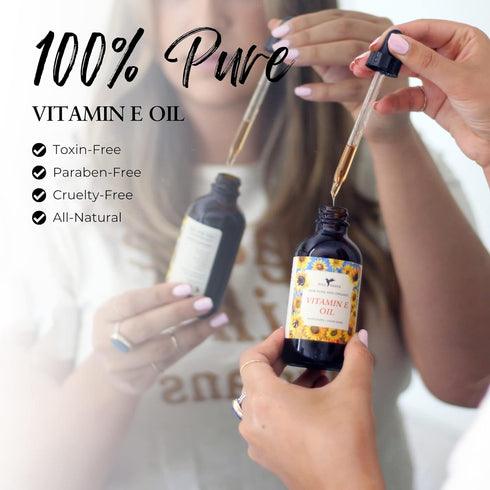 Pure Vitamin E Oil, Moisturizer for Skin, Face, Body, Nails and Hair, Multi-Purpose Skincare Product For Men and Women 4 oz...