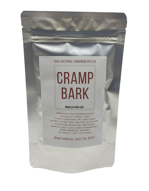 Cramp Bark, Made from 100% Viburnum Opulus Bark, Cut & Dried - Net weight: 1.5oz/42.5g...