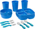 ECR4Kids My First Meal Pal Combo Set, Children's Tableware, Blue, 15-Piece...