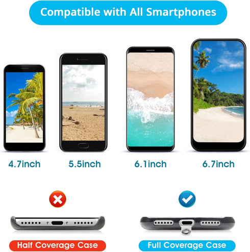 Hand Wrist Strap Lanyard with Tether Patch, 6 Pcs Adjustable Nylon Wrist Straps with 6 Pcs Transparent Phone Pads...