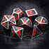 Haxtec DND Metal Dice Set D&D Red and Black Metal DND Dice for Dungeons and Dragons RPG Games-Vampire(Silver Black Red)...