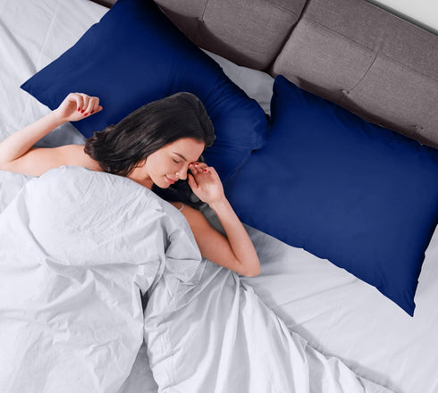 Utopia Bedding Waterproof Pillow Protector Zippered (2 Pack) Standard Royal Blue – Pillow Encasement 20 x 26 Inches...