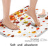Autumn Falling Maple Leaves Bathroom Rugs and Mats Sets 2 Piece, Orange Fall Bathroom Rugs Non Slip, Farmhouse Absorbent Microfiber Memory Foam Ba...