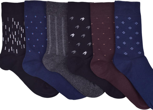BELINO 6 Pairs of Men's Socks, Men's Dress Socks, Classic Cotton Dress Socks for Mens, Business Socks 7/10...