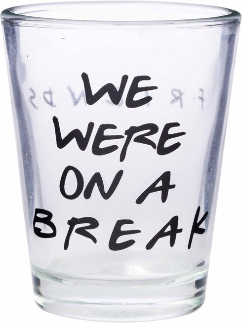 Silver Buffalo Friends Iconic Quotes "You're My Lobster," "How You Doin'" "Pivot," and "We Were On A Break!" 4 Pack Mini Glasses, 1.5 Ounces...