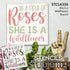 She is a Wildflower Word Art Stencil by StudioR12 | Field of Roses | Inspirational Quotes & Sayings | Stand Out | Painting Wood Signs | Select Siz...