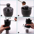 LHS Manual Coffee Grinder with Ceramic Burrs, Hand Coffee Bean Grinder with 2 Containers Adjustable Coarseness for Home, Office and Travelling...