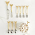 Santa Barbara Design Studio Holiday Charcuterie Accessories Mini Serving Spoons, Set of 4, Gold/Silver...
