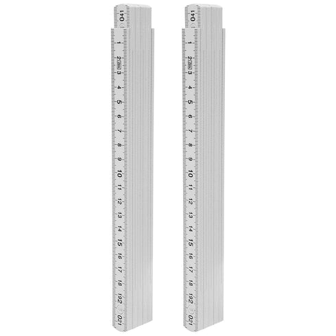 2Pcs 2m Folding Carpenters Ruler Lightweight Compact Measuring Stick Woodworking Tool MultiAngle Design...
