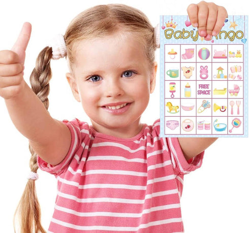 Fancy Land Girl Baby Shower Bingo Game - 24 Guests Party Game Supplies...