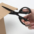 Black Office Scissors 7 Inch All Purpose Sharp Scissor Stainless Steel Blade Shears Straight ABS Handle Shear for Paper, DIY Craft, Office, School...