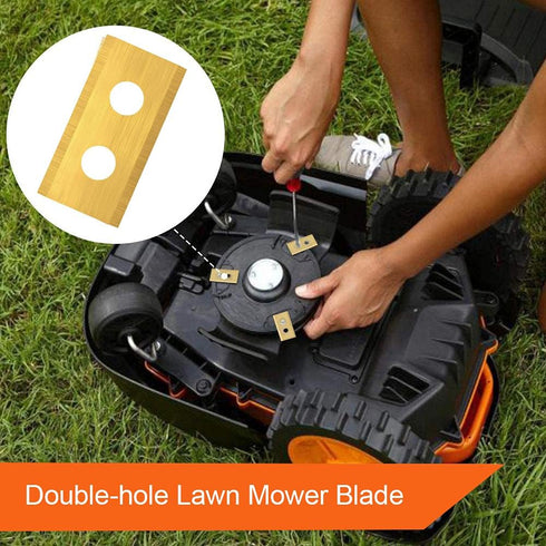 Headley Tools Replacement Robotic Lawn Mower Blade (Pack of 24) for Worx Landroid Robotic Mower (Stainless Steel, Titanium)...