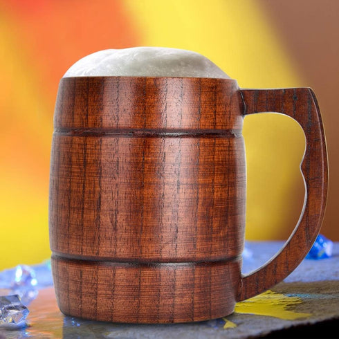 Beer Stein Wooden Cups Cup, Beer Mugs Beer Mug, Beer for Drinks Coffee Water...