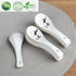 Set of 10 Asian Soup Spoons with Cat Pattern, 5.4 inch Ceramic Chinese Soup Spoons, Porcelain Spoons for Cereal Ramen Appetizers Desserts Wonton D...