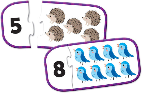 Learning Resources Counting Puzzle Cards, Kindergarten Readniness, Self Correcting Puzzles, Ages 4+Color, Multi...