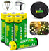 JINTION Rechargeable Ni-MH AA Batteries, Double A High Capacity 1.2V Pre-Charged 600mAh Battery for Solar Lights, String Lights, Remotes, Wireless...