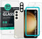 Ibywind 2 Pack Screen Protector For Samsung Galaxy S24+/S24 Plus 5G 6.7",9H Hardness Tempered Glass,With 1Pc Camera Lens Protector,1Pc Back Carbon...