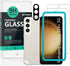 Ibywind 2 Pack Screen Protector For Samsung Galaxy S24+/S24 Plus 5G 6.7",9H Hardness Tempered Glass,With 1Pc Camera Lens Protector,1Pc Back Carbon...