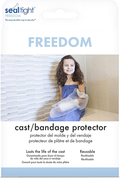 Brownmed - Seal-Tight Freedom Cast & Bandage Protector - Toddler & Child Arm Cast Protector for Shower & Swimming - Reusable, Waterproof Cast Show...