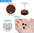 160Pcs Wood Stud Earring Posts with Loop Wooden Earrings Studs for Jewelry Making Earring Findings Earring Pin Studs Wooden Earring Posts with Ear...