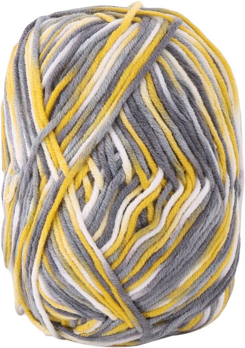 uxcell Cotton Blends Home Handmade Crochet Scarf Gloves Sweater Knitting Yarn Cord 50g Yellow Gray......