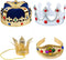 Tigerdoe Kings Crown - Royal King Crowns and Princess Crown - Queen Costume Accessories (4 pack Crowns)...