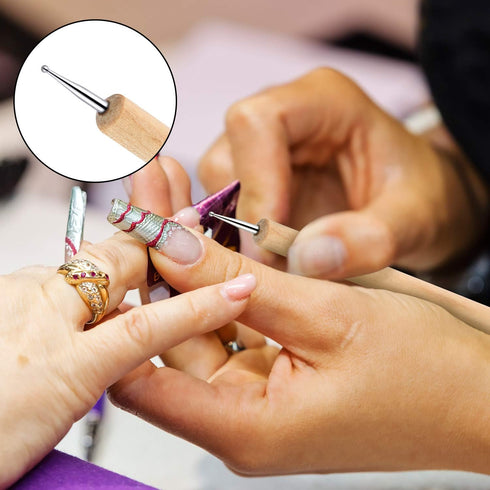 20 Pieces Snip Tip Applicator Tips for E6000 Craft Glue 3.7 oz Tubes, 5 Pieces Wooden Ball Stylus Dotting Tools Kit for Rock Painting Pottery Clay...