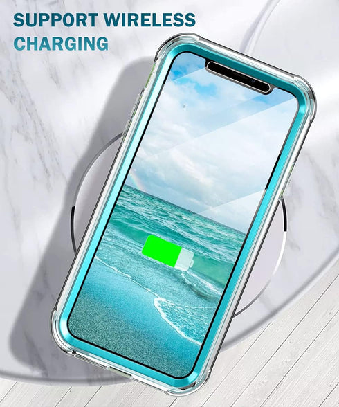 Compatible for iPhone 12/12 Pro Case Built with Screen Protector, Lightweight and Stylish Full Body Shockproof Protective Rugged TPU Case for Appl...