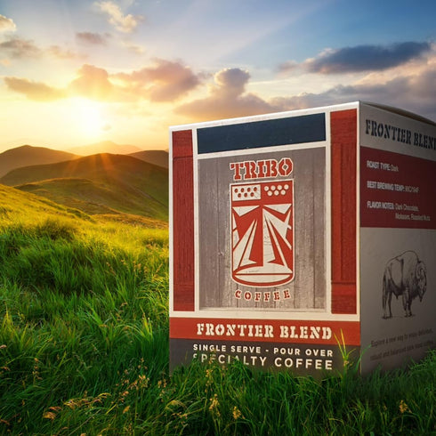 Tribo Coffee Single-Serve Portable Pour Over Drip Coffee - Frontier Blend - 10 Servings (Dark Roast)...