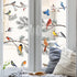 Yovkky Winter Bird Pine Tree Branch Window Clings 9 Sheet, Cardinal Bullfinch Chickadee Robin Glass Sticker Decal Snow Christmas Decor Home Kitche...