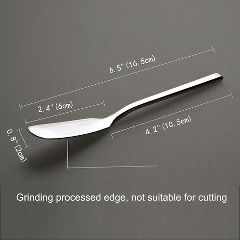 IMEEA Butter Knife Stainless Steel Butter Knife Spreader 6.5-Inch Cheese Spreaders, Set of 4...