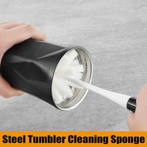 ALINK Bottle Glass Dish Sponge Cleaning Brush with Handle, Pack of 3...