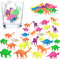 Zhanmai 48 Pieces Water Growing Dinosaurs Party Favors Expandable Dinosaurs Toy Water Animals Toys Aquatic Dinosaur Toy Set Colorful Expanding Din...