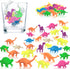 Zhanmai 48 Pieces Water Growing Dinosaurs Party Favors Expandable Dinosaurs Toy Water Animals Toys Aquatic Dinosaur Toy Set Colorful Expanding Din...