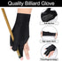 8 Pcs 3 Fingers Pool Gloves Billiards Left Hand Shooters Snooker Cue Sport Glove Show Gloves for Women Men Billiard Shooters Carom Sports Accessor...