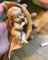 HiParty Cute Sleeping Angel Baby on a Leaf Silicone Fondant Mold Angel with Wings Baby Shower Birthday Party Cake Decoration Chocolate Candy Mold ...