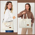 HOMIEE Tote Bag for Women Corduroy Handbags Casual Hobo Messenger Bag Retro Classic Shoulder Bag with Multi-pocket...