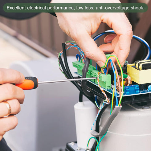 YOKIVE CBB60 Run Capacitor, 250V AC 45uF 50/60Hz with 2 Wires Lead Run Round Capacitor, Low Loss, Great for Washing Machines Motor (Gray, 104x50mm...