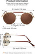 4 Pairs Steampunk Sunglasses Retro Gothic Sunglasses Unisex Vintage Glasses...